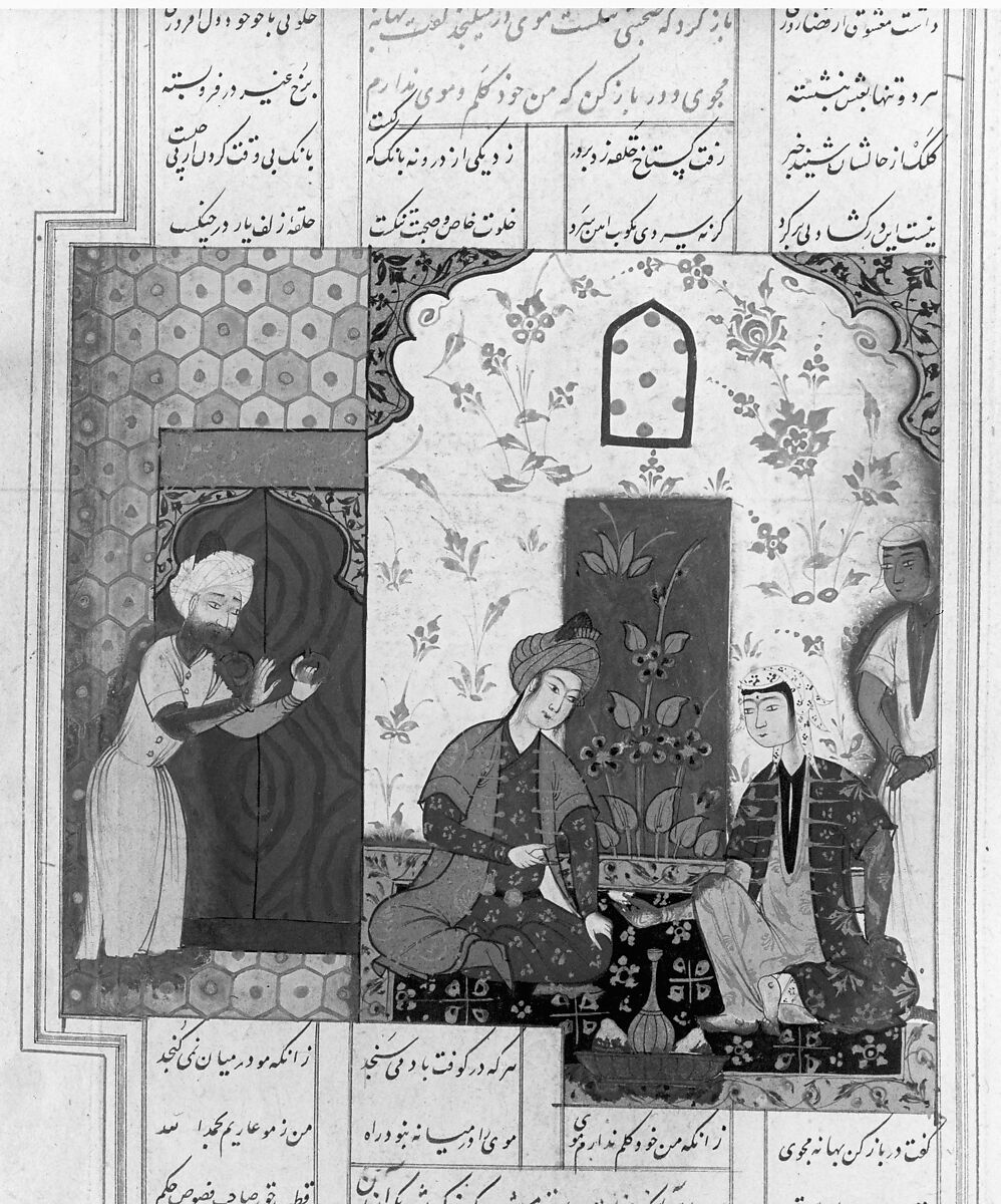 Haft Aurang (Seven Thrones) of Jami, Maulana Nur al-Din `Abd al-Rahman Jami (Iranian, Jam 1414–92 Herat), Ink, opaque watercolor, and gold on paper