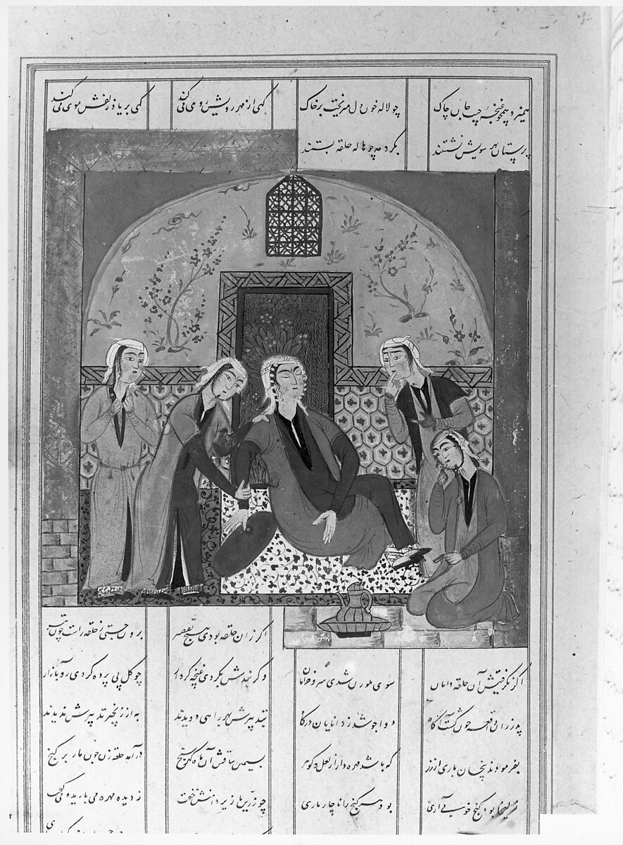 Haft Aurang (Seven Thrones) of Jami, Maulana Nur al-Din `Abd al-Rahman Jami (Iranian, Jam 1414–92 Herat), Ink, opaque watercolor, and gold on paper