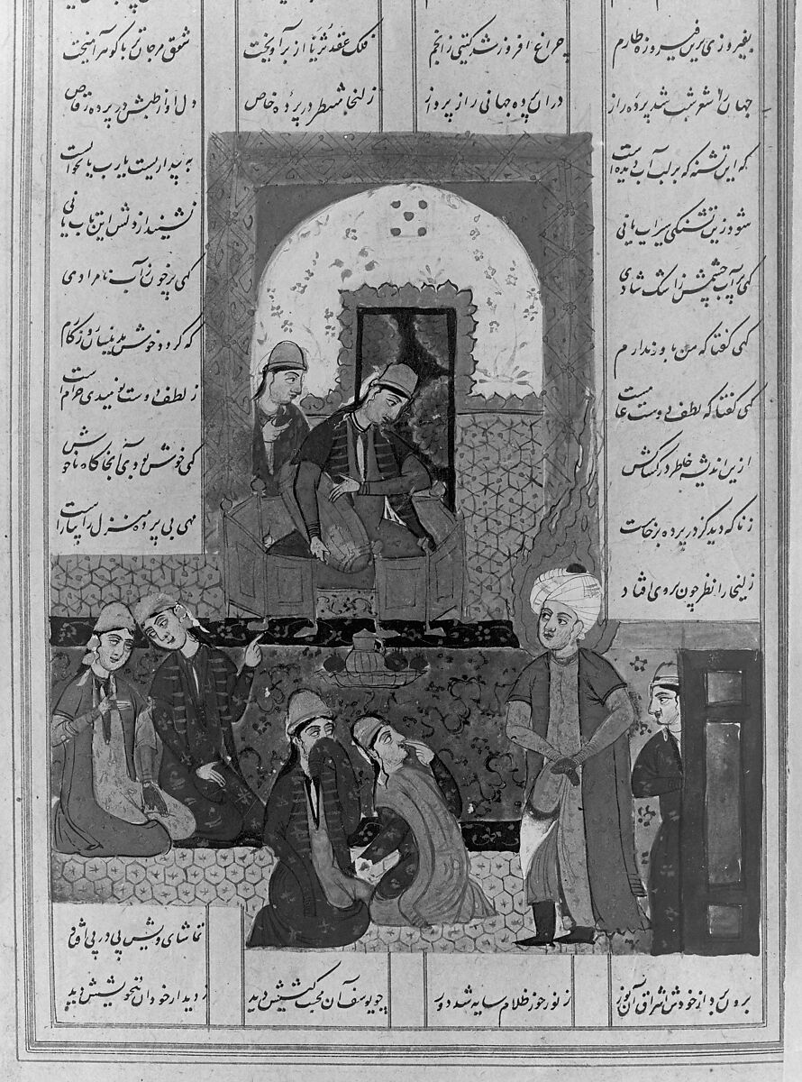 Haft Aurang (Seven Thrones) of Jami, Maulana Nur al-Din `Abd al-Rahman Jami (Iranian, Jam 1414–92 Herat), Ink, opaque watercolor, and gold on paper