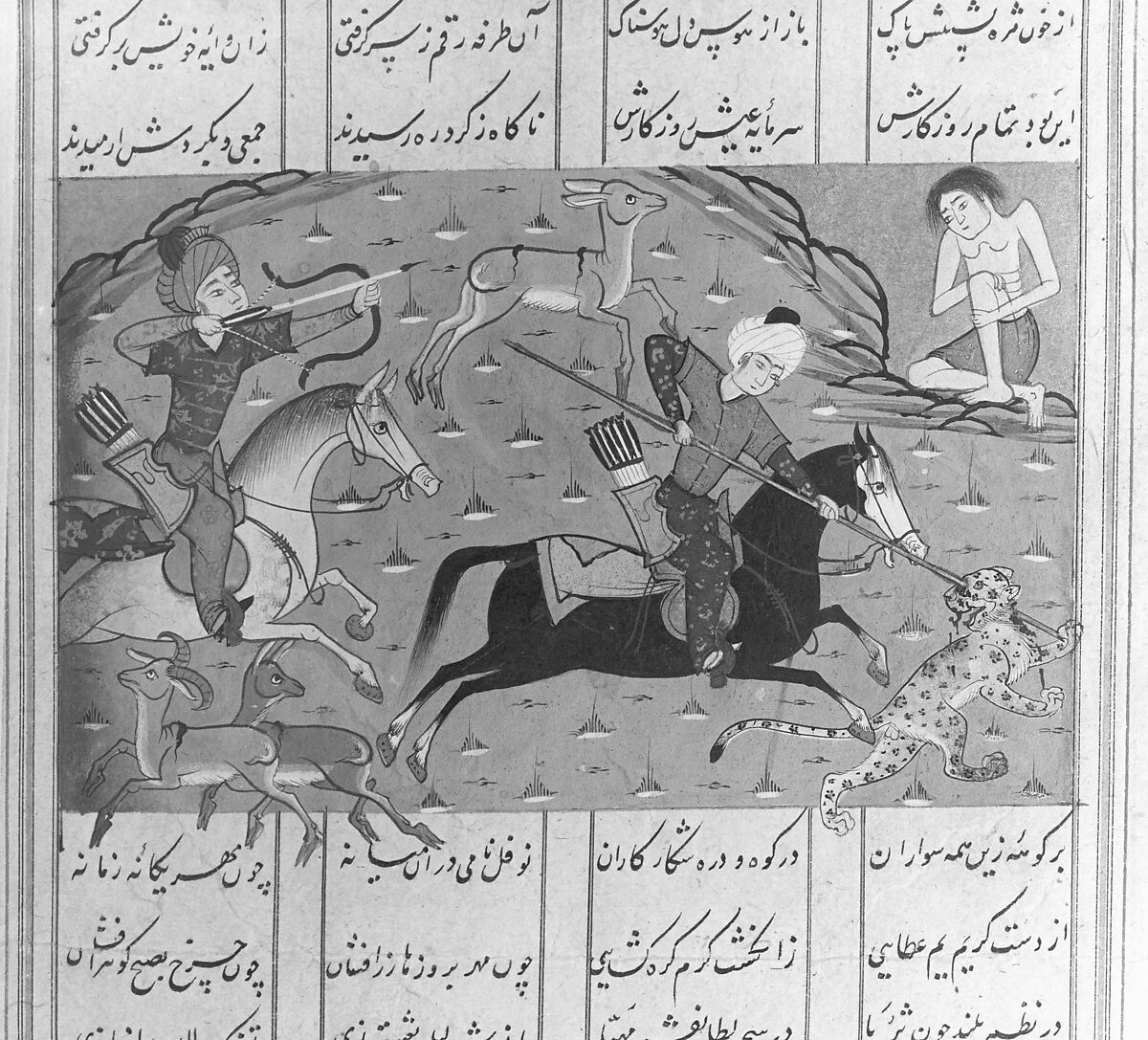 Haft Aurang (Seven Thrones) of Jami, Maulana Nur al-Din `Abd al-Rahman Jami (Iranian, Jam 1414–92 Herat), Ink, opaque watercolor, and gold on paper