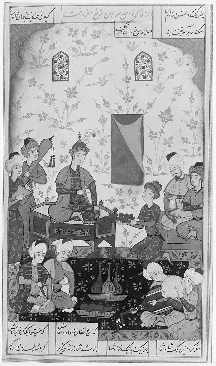 Haft Aurang (Seven Thrones) of Jami, Maulana Nur al-Din `Abd al-Rahman Jami (Iranian, Jam 1414–92 Herat), Ink, opaque watercolor, and gold on paper