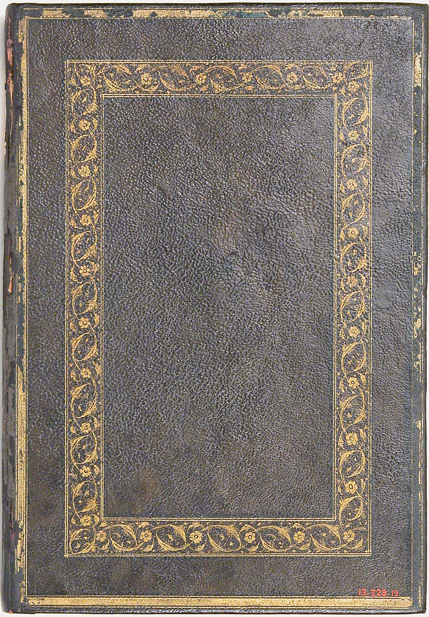 Anthology of Persian Poetry, Main support: Ink, opaque watercolor, silver, and gold on paper
Binding: Leather and gold