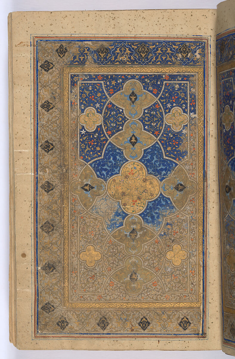 Divan (Collected Works) of Mir 'Ali Shir Nava'i, Sultan 'Ali al-Mashhadi (Iranian, Mashhad 1453–1520 Mashhad), Ink, opaque watercolor, and gold on paper; lacquer binding