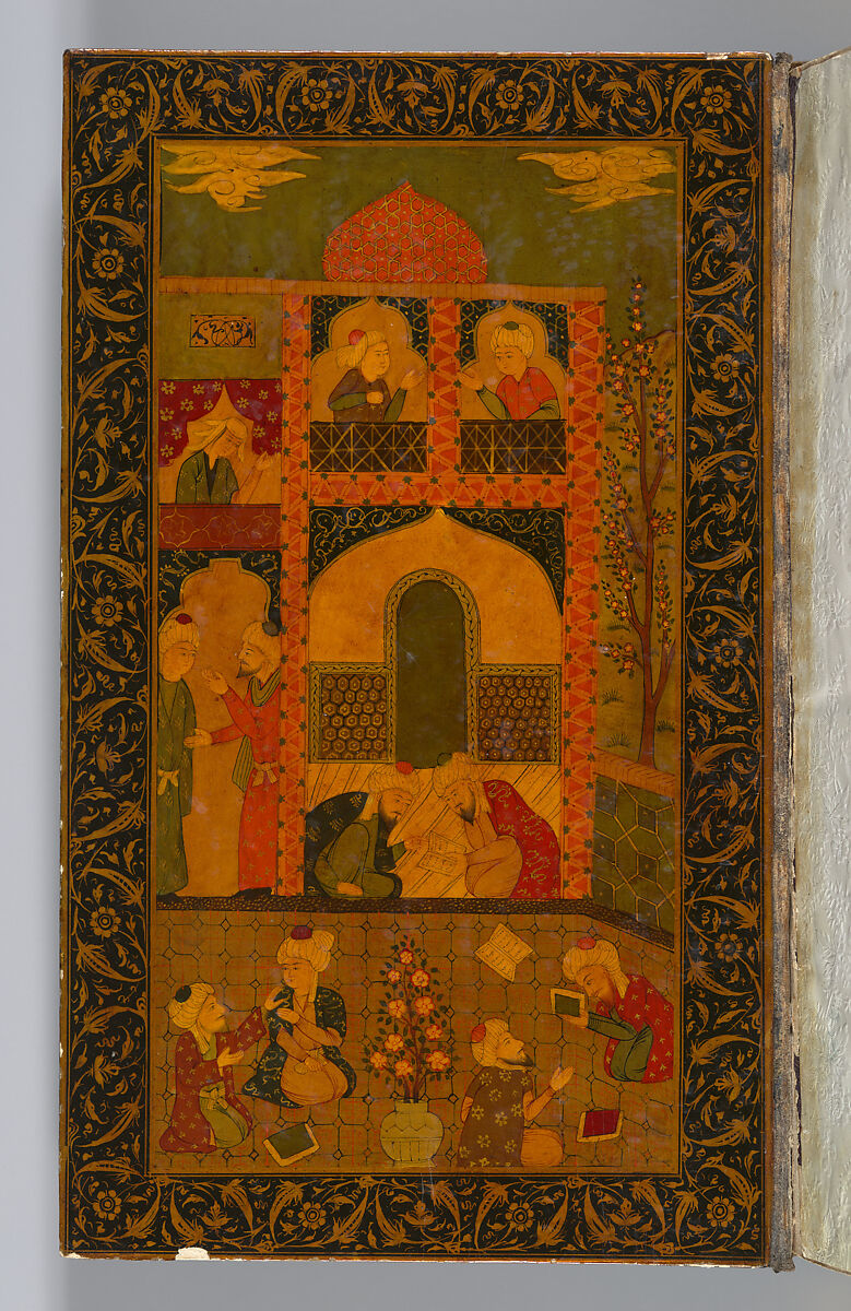 Divan (Collected Works) of Mir 'Ali Shir Nava'i, Sultan 'Ali al-Mashhadi (Iranian, Mashhad 1453–1520 Mashhad), Ink, opaque watercolor, and gold on paper; lacquer binding