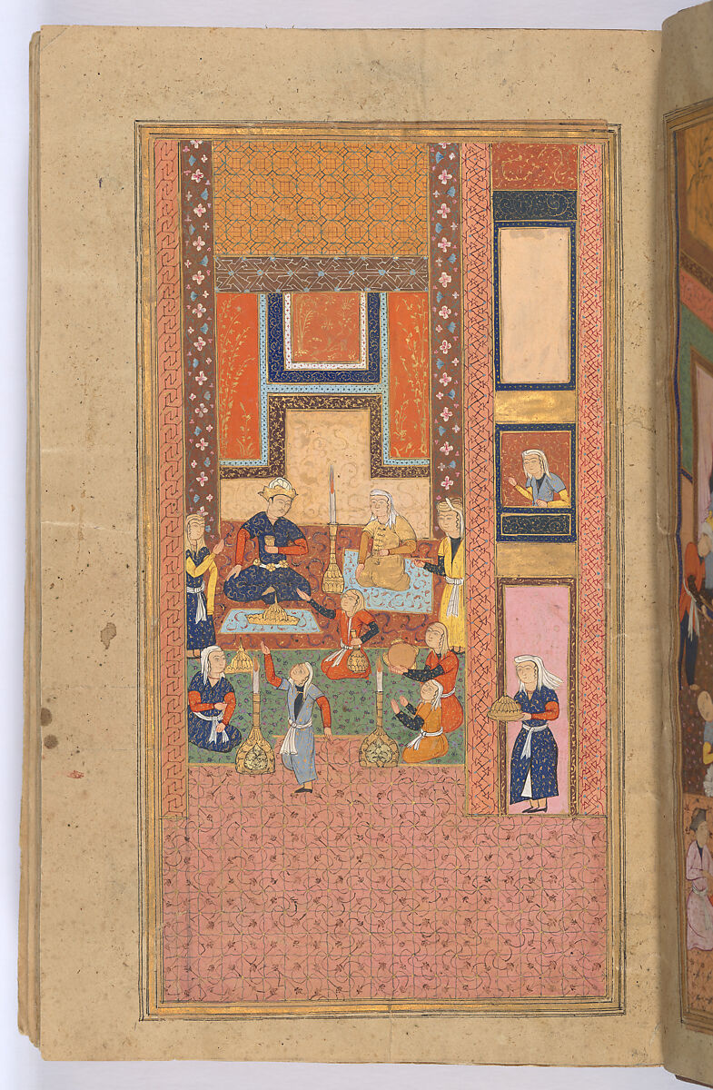 Divan (Collected Works) of Mir 'Ali Shir Nava'i, Sultan 'Ali al-Mashhadi (Iranian, Mashhad 1453–1520 Mashhad), Ink, opaque watercolor, and gold on paper; lacquer binding