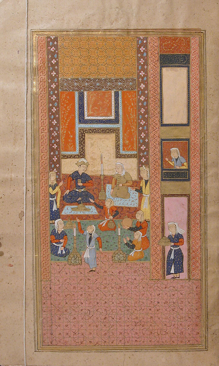 Divan (Collected Works) of Mir 'Ali Shir Nava'i, Sultan 'Ali al-Mashhadi (Iranian, Mashhad 1453–1520 Mashhad), Ink, opaque watercolor, and gold on paper; lacquer binding