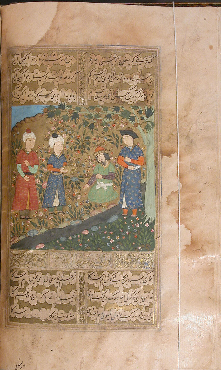 Divan (Collected Works) of Mir 'Ali Shir Nava'i, Sultan 'Ali al-Mashhadi (Iranian, Mashhad 1453–1520 Mashhad), Ink, opaque watercolor, and gold on paper; lacquer binding