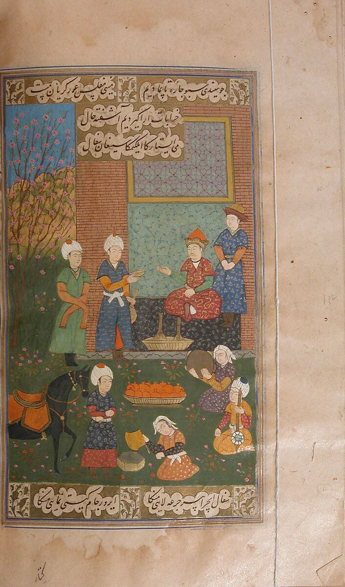 Divan (Collected Works) of Mir 'Ali Shir Nava'i, Sultan 'Ali al-Mashhadi (Iranian, Mashhad 1453–1520 Mashhad), Ink, opaque watercolor, and gold on paper; lacquer binding