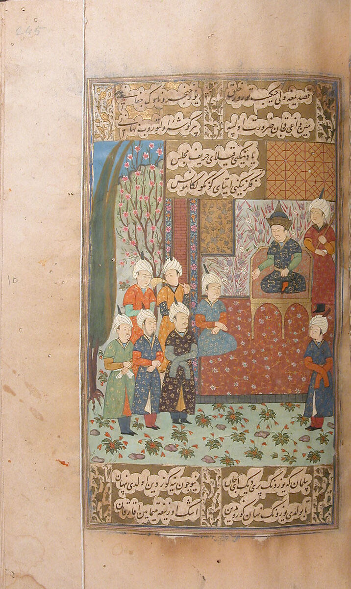 Divan (Collected Works) of Mir 'Ali Shir Nava'i, Sultan 'Ali al-Mashhadi (Iranian, Mashhad 1453–1520 Mashhad), Ink, opaque watercolor, and gold on paper; lacquer binding