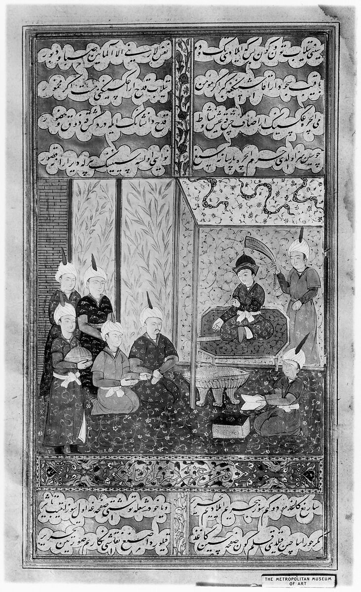 Divan (Collected Works) of Mir 'Ali Shir Nava'i, Sultan 'Ali al-Mashhadi (Iranian, Mashhad 1453–1520 Mashhad), Ink, opaque watercolor, and gold on paper; lacquer binding