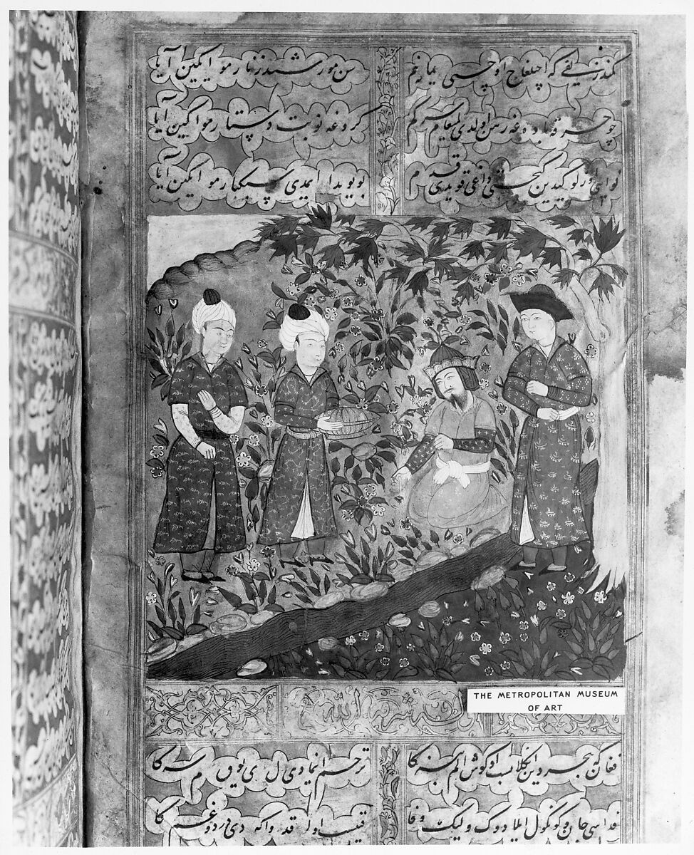 Divan (Collected Works) of Mir 'Ali Shir Nava'i, Sultan 'Ali al-Mashhadi (Iranian, Mashhad 1453–1520 Mashhad), Ink, opaque watercolor, and gold on paper; lacquer binding