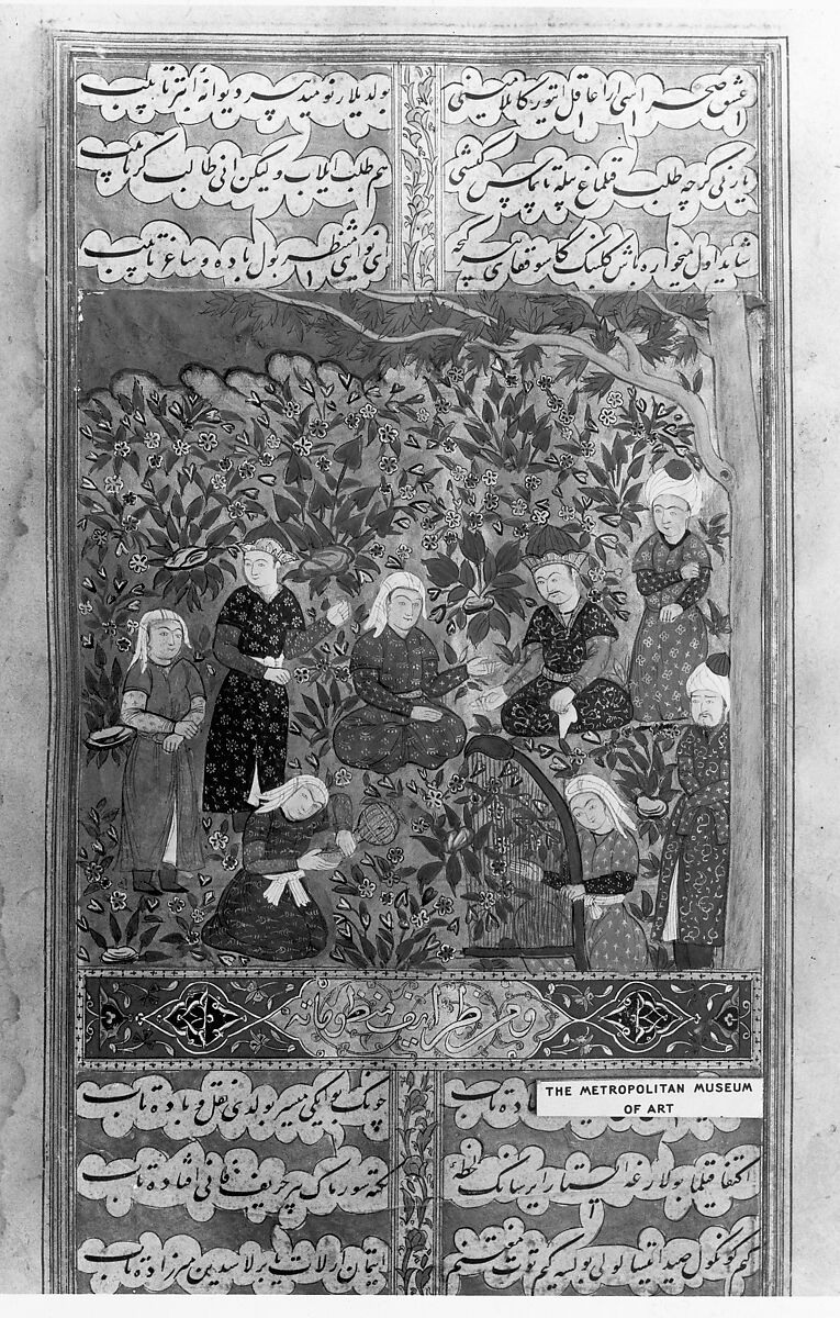 Divan (Collected Works) of Mir 'Ali Shir Nava'i, Sultan 'Ali al-Mashhadi (Iranian, Mashhad 1453–1520 Mashhad), Ink, opaque watercolor, and gold on paper; lacquer binding