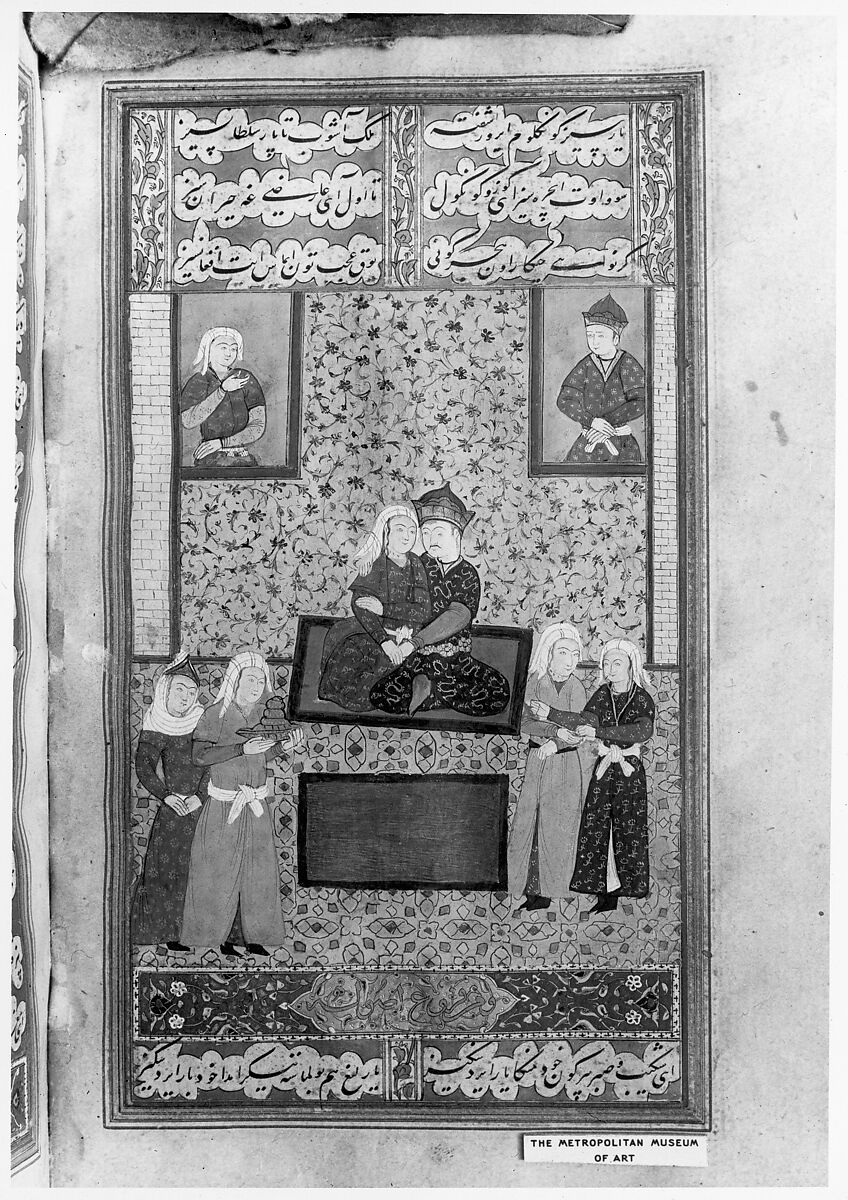 Divan (Collected Works) of Mir 'Ali Shir Nava'i, Sultan 'Ali al-Mashhadi (Iranian, Mashhad 1453–1520 Mashhad), Ink, opaque watercolor, and gold on paper; lacquer binding