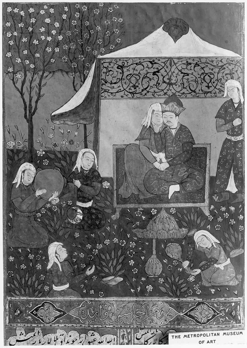 Divan (Collected Works) of Mir 'Ali Shir Nava'i, Sultan 'Ali al-Mashhadi (Iranian, Mashhad 1453–1520 Mashhad), Ink, opaque watercolor, and gold on paper; lacquer binding