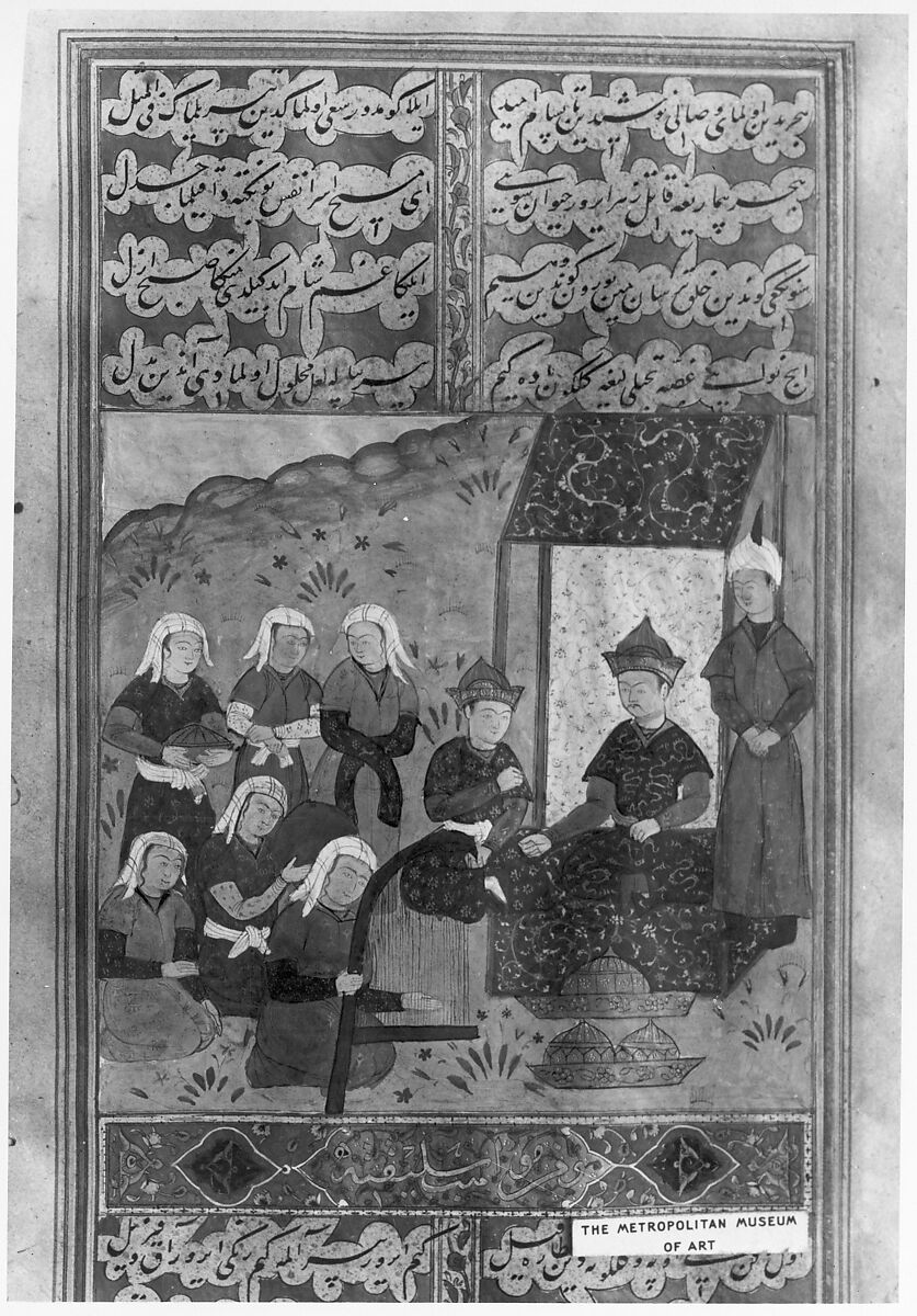 Divan (Collected Works) of Mir 'Ali Shir Nava'i, Sultan 'Ali al-Mashhadi (Iranian, Mashhad 1453–1520 Mashhad), Ink, opaque watercolor, and gold on paper; lacquer binding