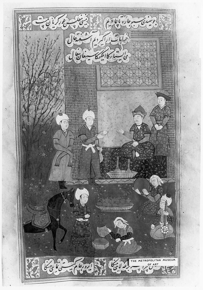 Divan (Collected Works) of Mir 'Ali Shir Nava'i, Sultan 'Ali al-Mashhadi (Iranian, Mashhad 1453–1520 Mashhad), Ink, opaque watercolor, and gold on paper; lacquer binding