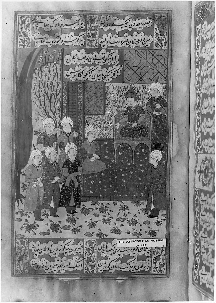 Divan (Collected Works) of Mir 'Ali Shir Nava'i, Sultan 'Ali al-Mashhadi (Iranian, Mashhad 1453–1520 Mashhad), Ink, opaque watercolor, and gold on paper; lacquer binding