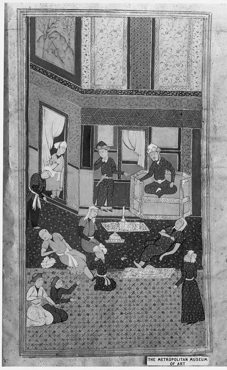 Divan (Collected Works) of Mir 'Ali Shir Nava'i, Sultan 'Ali al-Mashhadi (Iranian, Mashhad 1453–1520 Mashhad), Ink, opaque watercolor, and gold on paper; lacquer binding