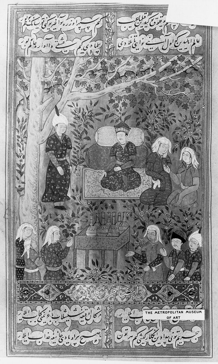 Divan (Collected Works) of Mir 'Ali Shir Nava'i, Sultan 'Ali al-Mashhadi (Iranian, Mashhad 1453–1520 Mashhad), Ink, opaque watercolor, and gold on paper; lacquer binding