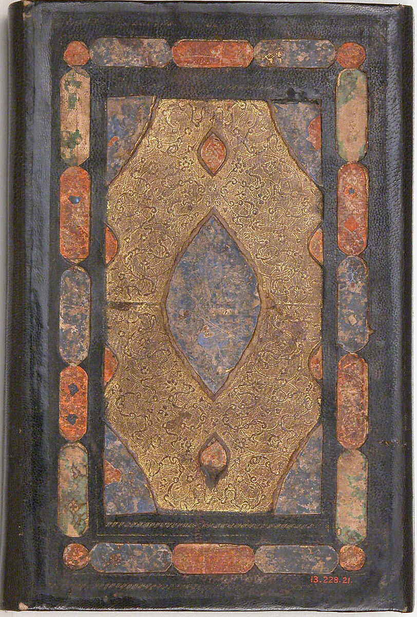 Divan (Collected Works) of Mir 'Ali Shir Nava'i, Mir 'Ali Shir Nava'i (Herat 1441–1501 Herat), Ink, opaque watercolor, and gold on paper; leather binding
