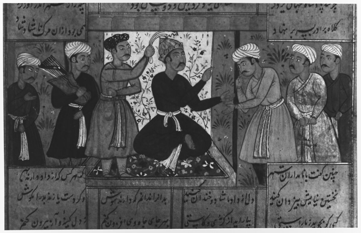 Shahnama (Book of Kings) of Firdausi, Abu'l Qasim Firdausi (Iranian, Paj ca. 940/41–1020 Tus), Ink, opaque watercolor, silver, and gold on paper