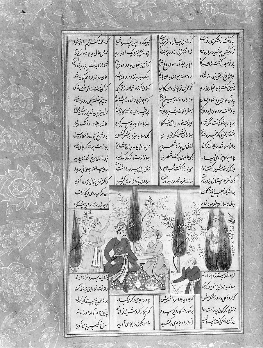 Shahnama (Book of Kings) of Firdausi, Abu'l Qasim Firdausi (Iranian, Paj ca. 940/41–1020 Tus), Ink, opaque watercolor, silver, and gold on paper