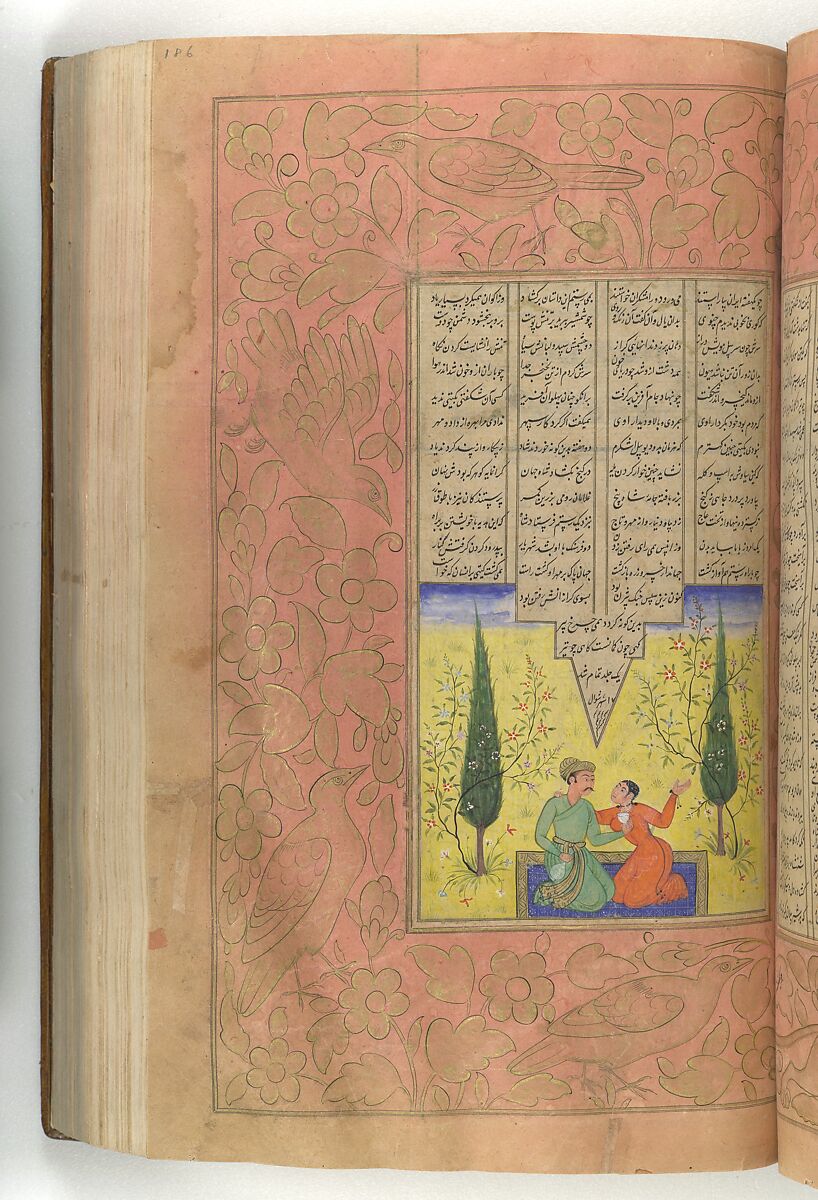 Shahnama (Book of Kings) of Firdausi, Abu'l Qasim Firdausi (Iranian, Paj ca. 940/41–1020 Tus), Ink, opaque watercolor, silver, and gold on paper