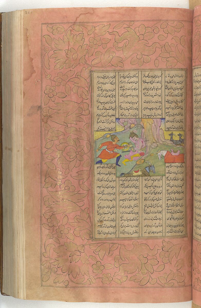 Shahnama (Book of Kings) of Firdausi, Abu'l Qasim Firdausi (Iranian, Paj ca. 940/41–1020 Tus), Ink, opaque watercolor, silver, and gold on paper