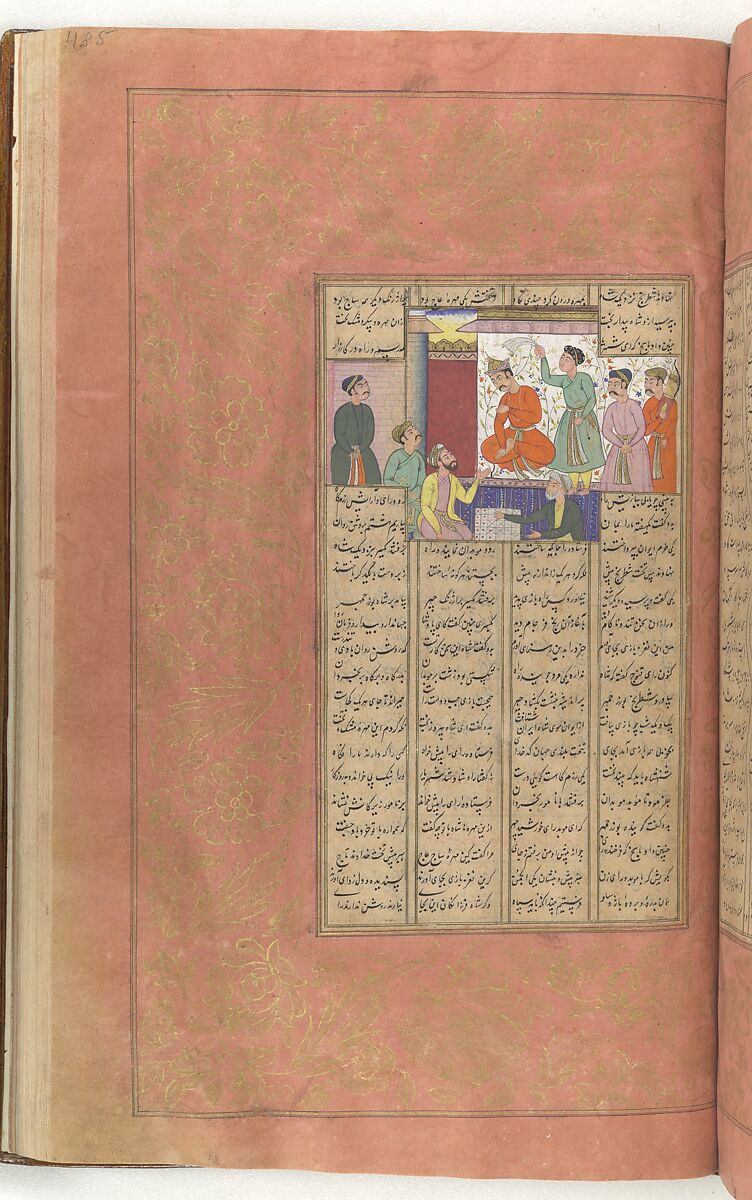 Shahnama (Book of Kings) of Firdausi, Abu'l Qasim Firdausi (Iranian, Paj ca. 940/41–1020 Tus), Ink, opaque watercolor, silver, and gold on paper