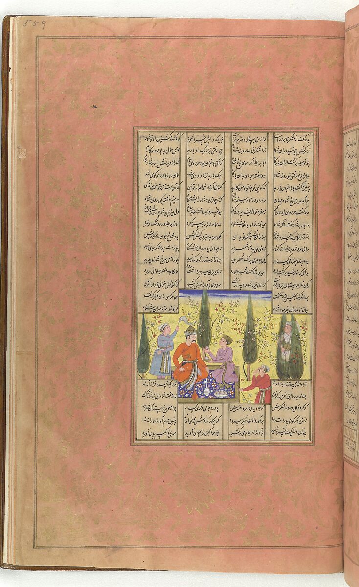Shahnama (Book of Kings) of Firdausi, Abu'l Qasim Firdausi (Iranian, Paj ca. 940/41–1020 Tus), Ink, opaque watercolor, silver, and gold on paper