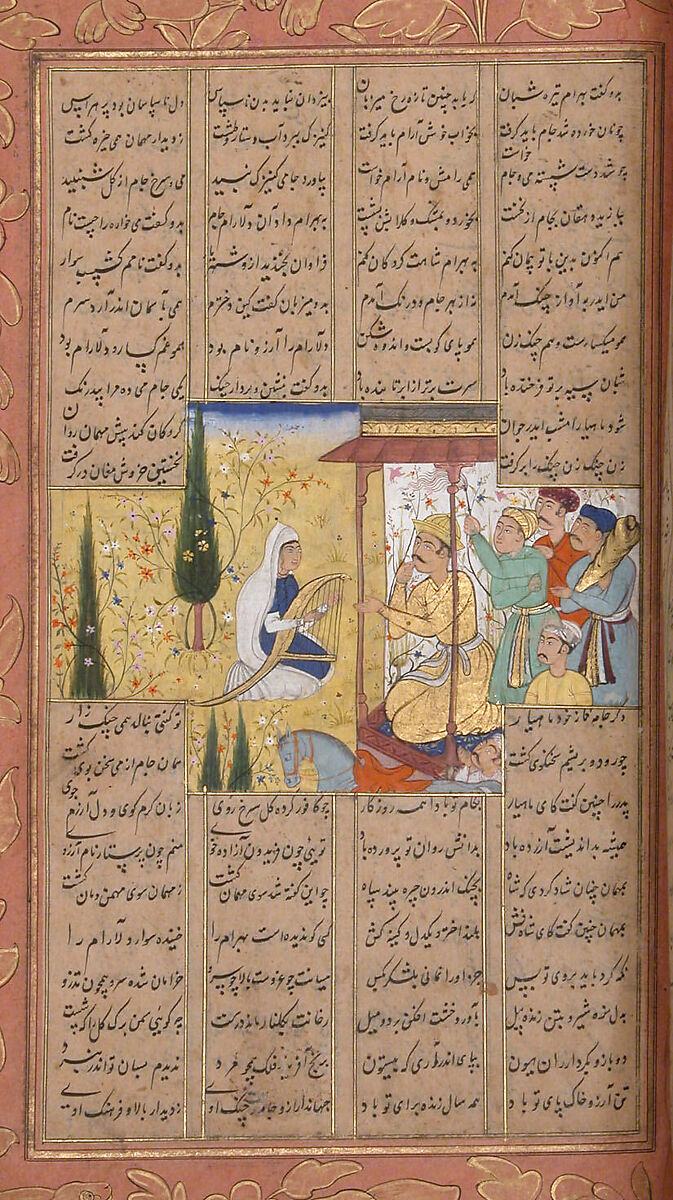 Shahnama (Book of Kings) of Firdausi, Abu'l Qasim Firdausi (Iranian, Paj ca. 940/41–1020 Tus), Ink, opaque watercolor, silver, and gold on paper