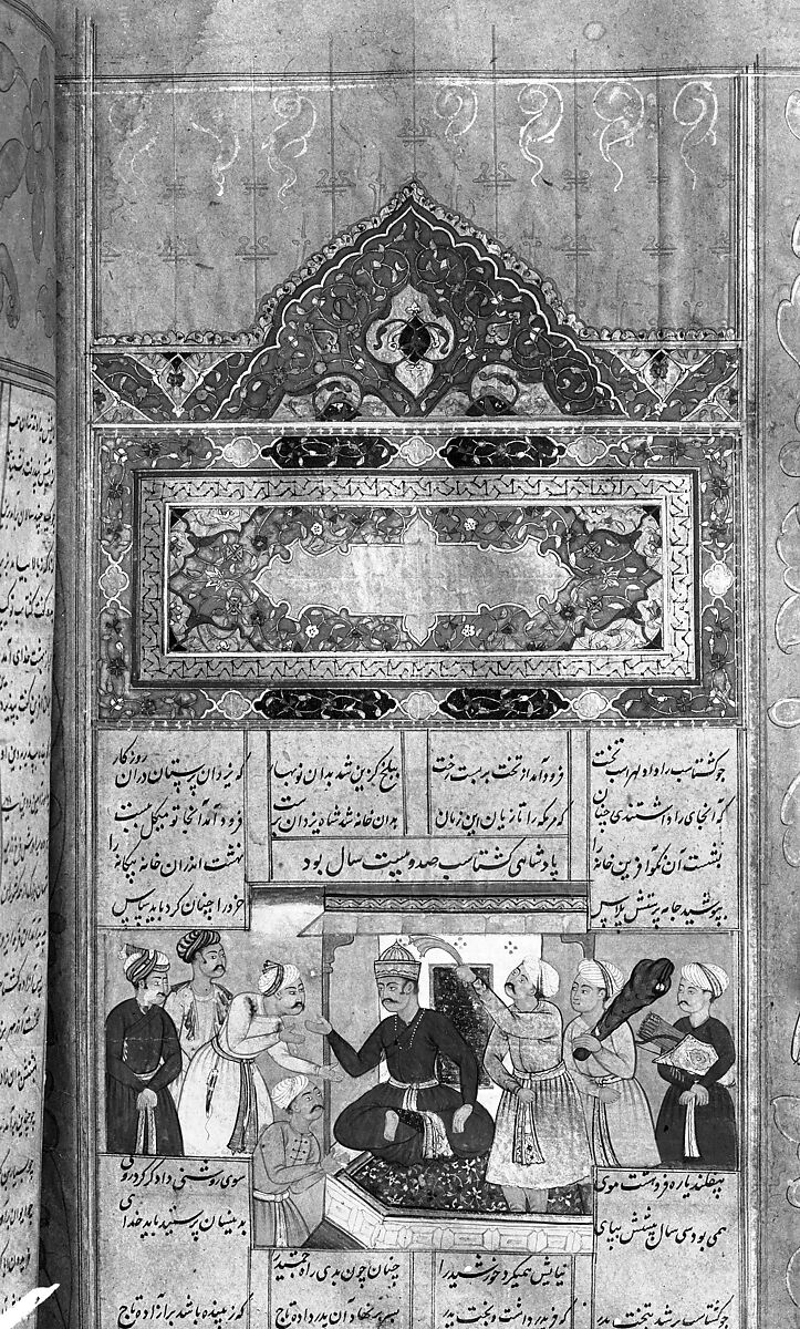 Shahnama (Book of Kings) of Firdausi, Abu'l Qasim Firdausi (Iranian, Paj ca. 940/41–1020 Tus), Ink, opaque watercolor, silver, and gold on paper