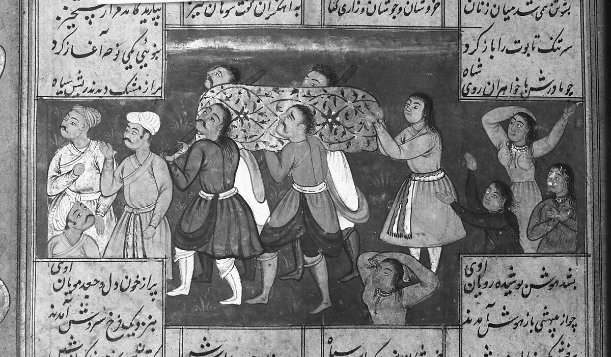 Shahnama (Book of Kings) of Firdausi, Abu'l Qasim Firdausi (Iranian, Paj ca. 940/41–1020 Tus), Ink, opaque watercolor, silver, and gold on paper