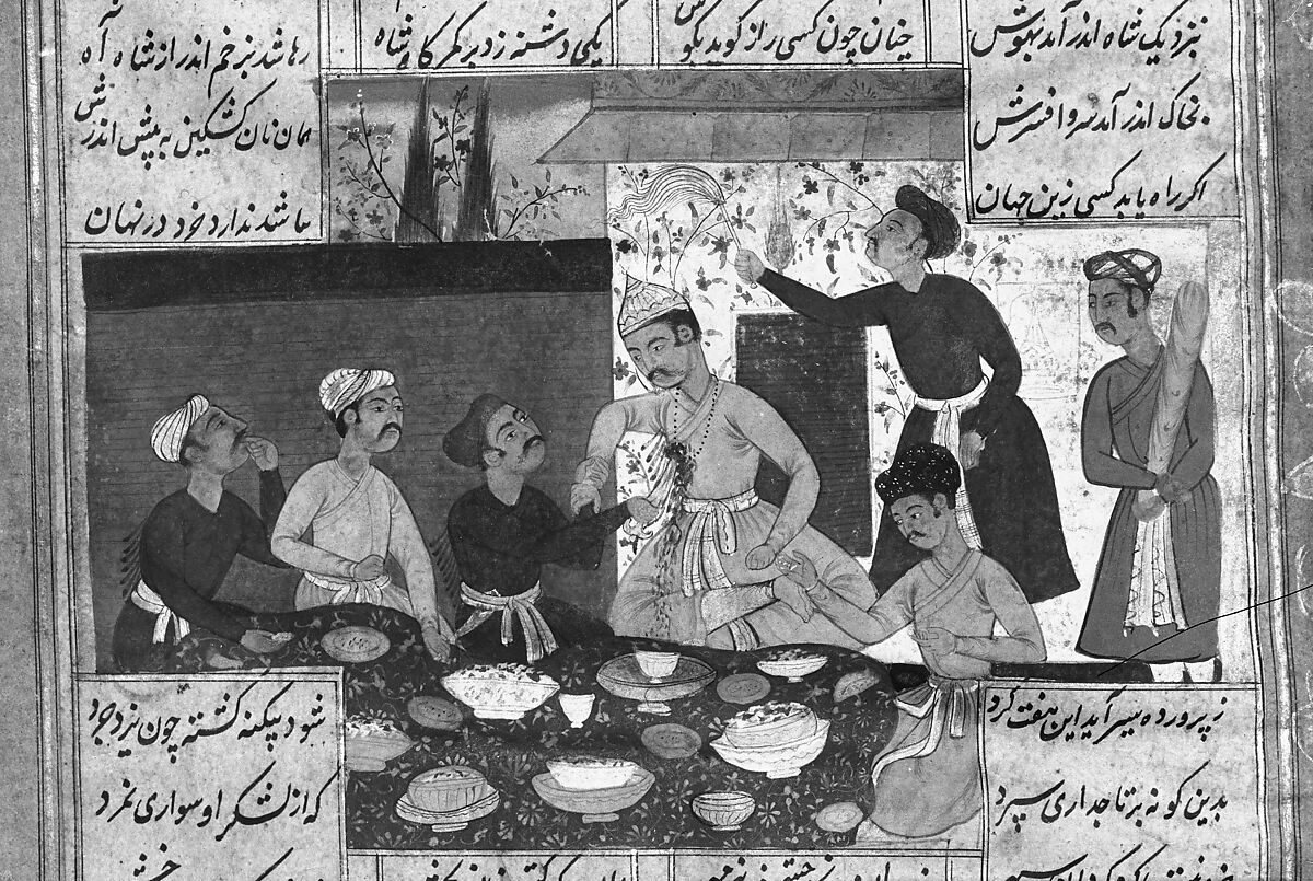 Shahnama (Book of Kings) of Firdausi, Abu'l Qasim Firdausi (Iranian, Paj ca. 940/41–1020 Tus), Ink, opaque watercolor, silver, and gold on paper