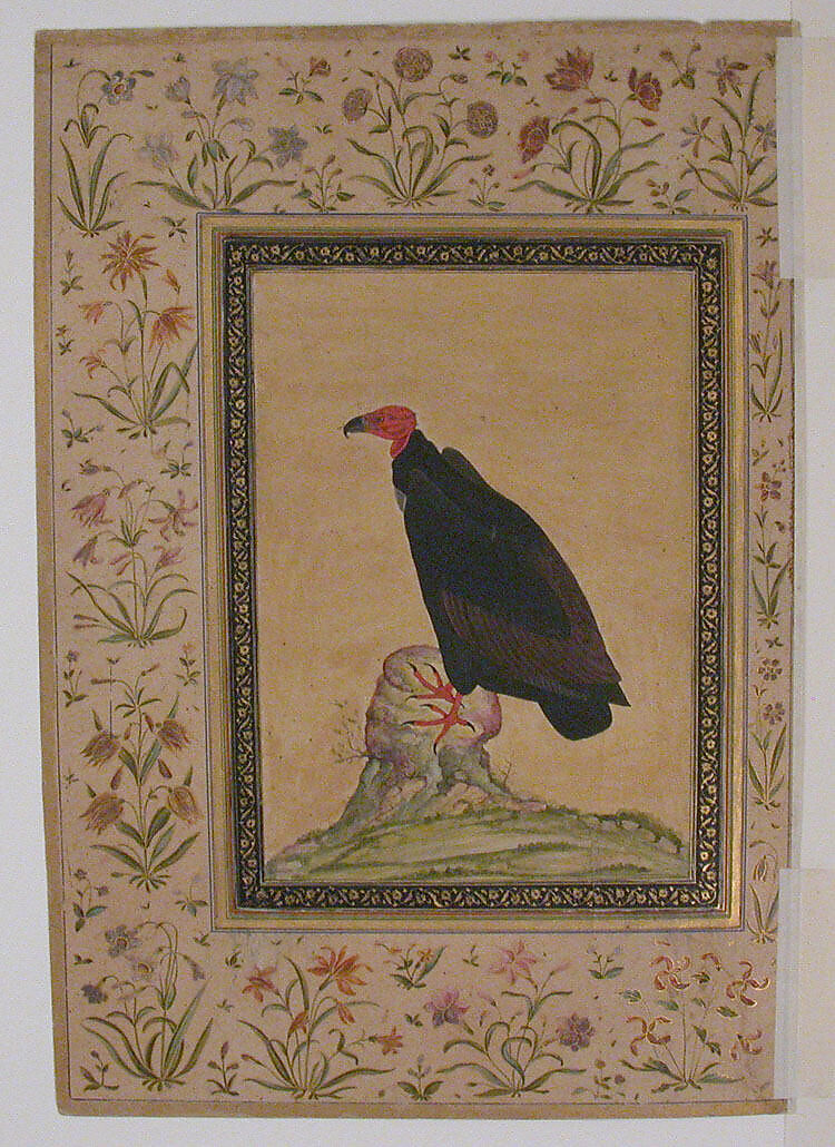 Servants Cutting up an Elephant in the Presence of their Ruler, Opaque watercolor and gold on paper