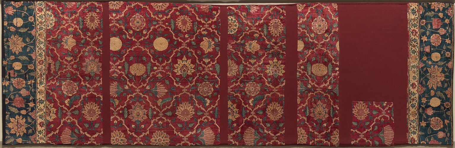 Fragments of a Trellis Pattern Carpet