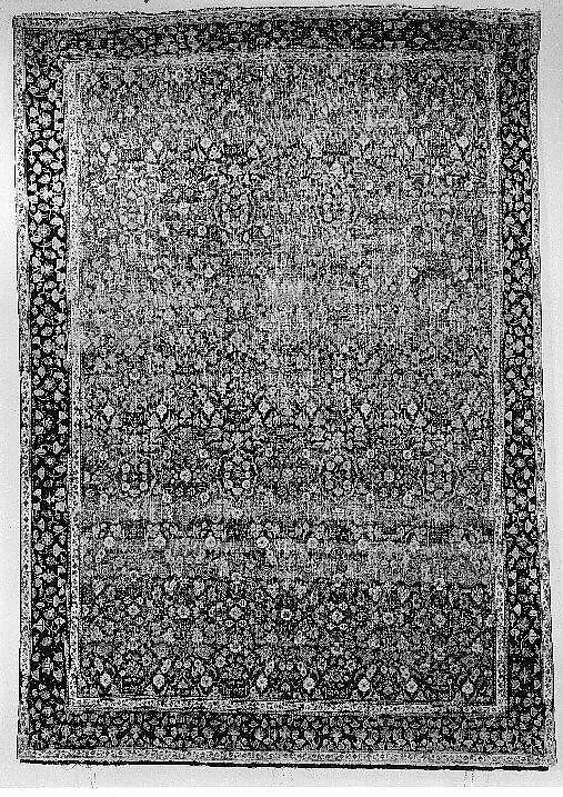 "Millefleur" Carpet, Cotton (warp and weft), wool (pile); asymmetrically knotted pile