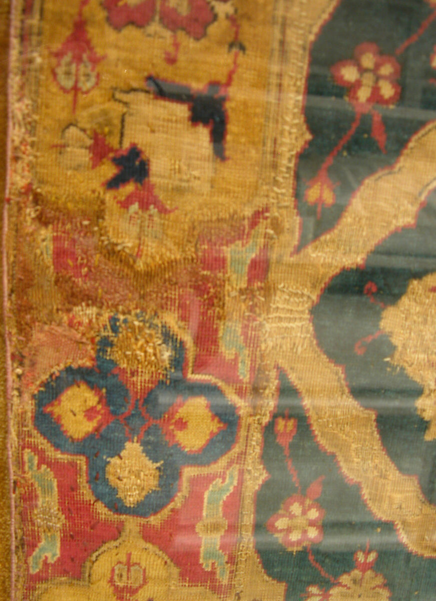 Silk Kashan Carpet, Silk (warp, weft, and pile), metal wrapped thread; asymmetrically knotted pile