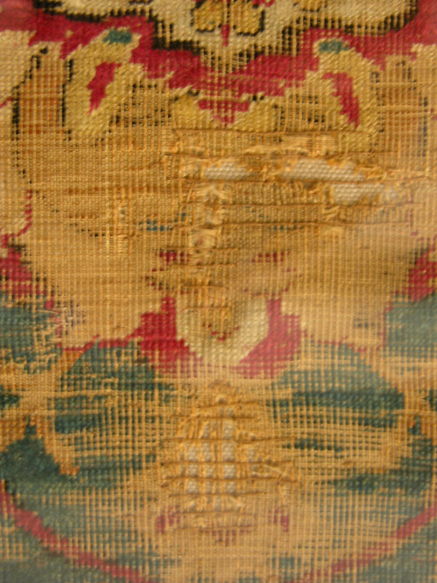 Silk Kashan Carpet, Silk (warp, weft and pile); asymmetrically knotted pile