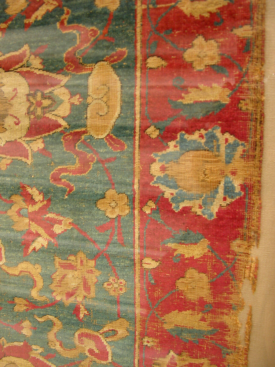Silk Kashan Carpet, Silk (warp, weft and pile); asymmetrically knotted pile