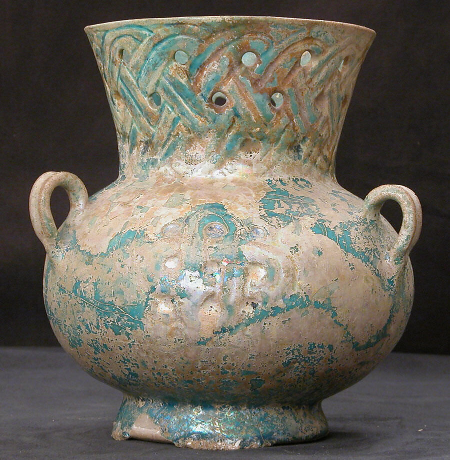 Mosque Lamp, Earthenware; glazed 