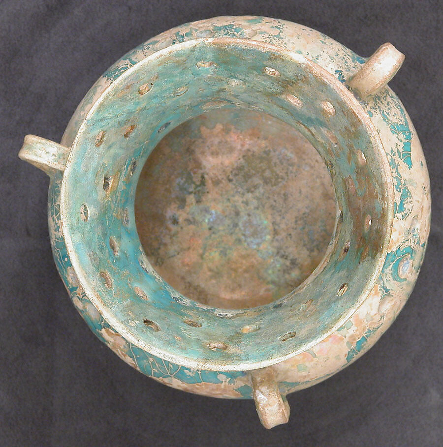 Mosque Lamp, Earthenware; glazed