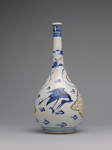 Bottle with Flying Cranes