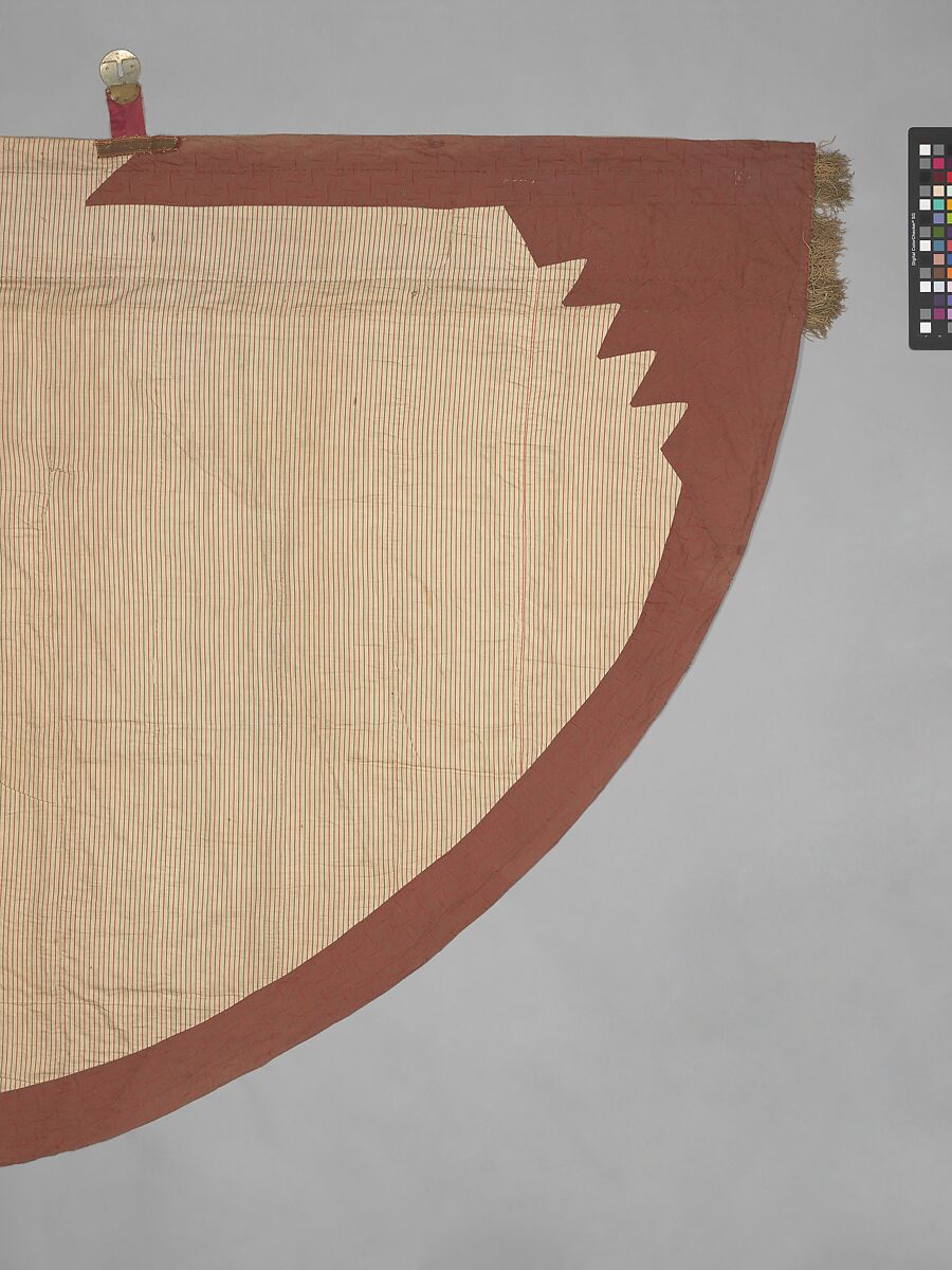 Cope, Silk, cotton, metal wrapped thread; cut and voided velvet, brocaded, embroidered, with engraved metal fittings