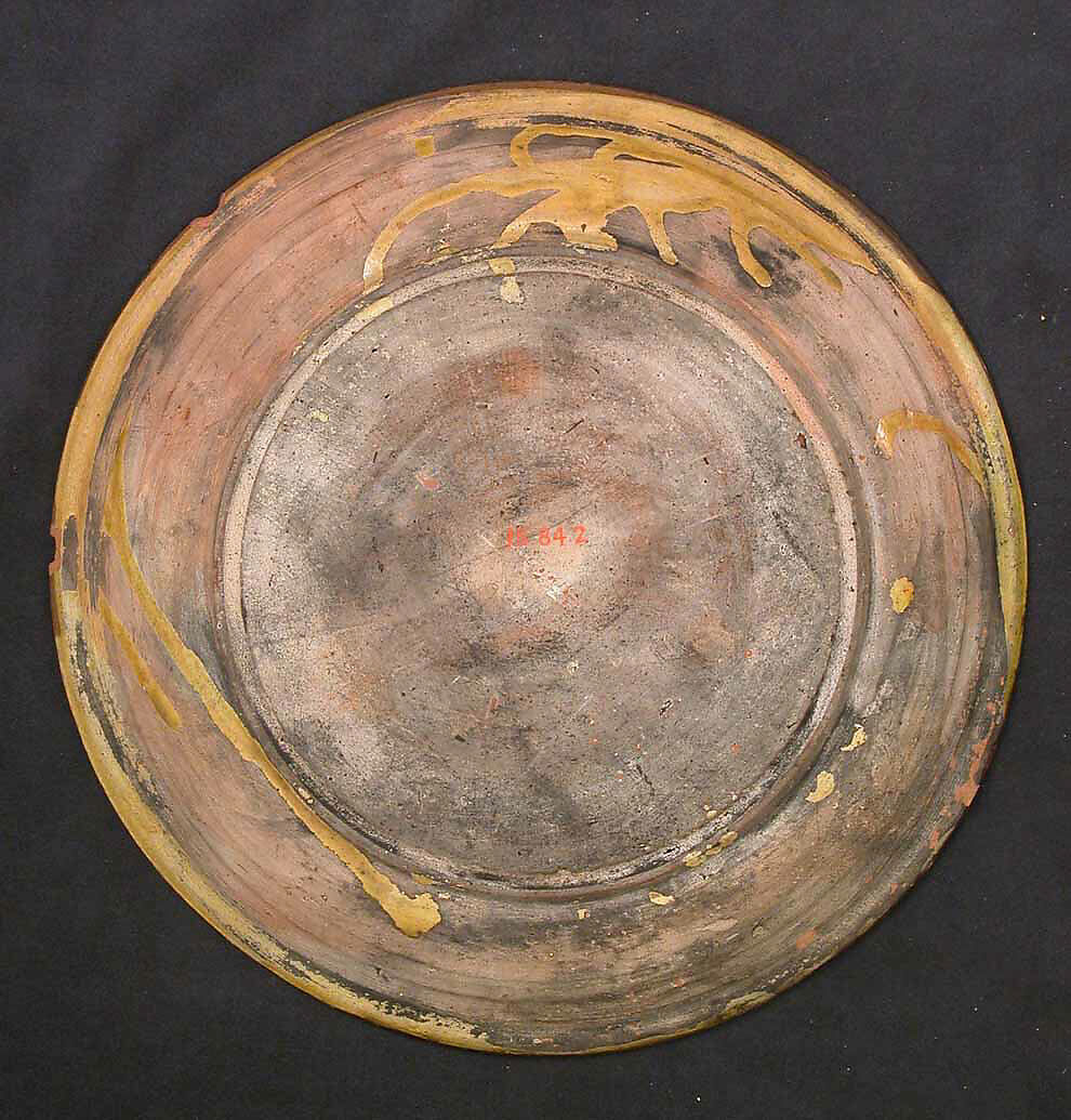 Dish, Earthenware; polychrome underglaze painted