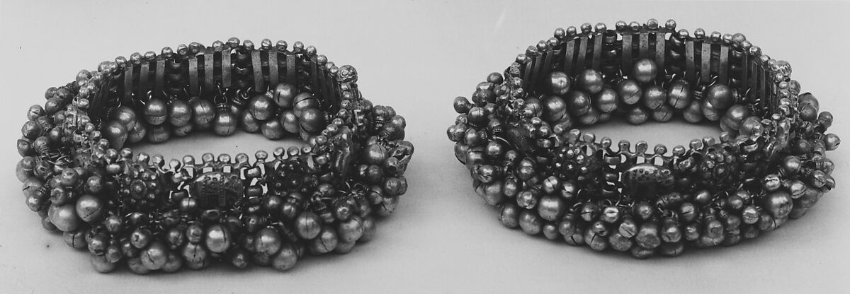 Anklet, One of a Pair, Silver