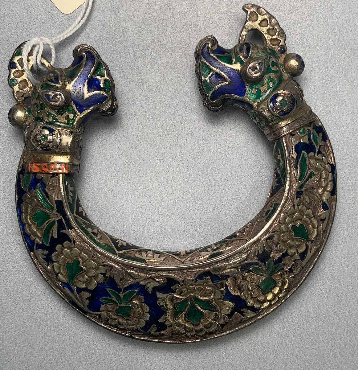 Bracelet (Kangan), Silver; gilded and enamelled 