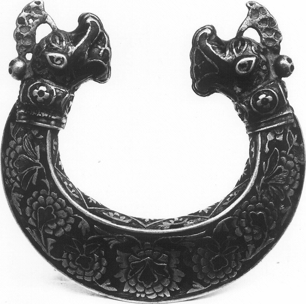Bracelet (Kangan), Silver; gilded and enamelled