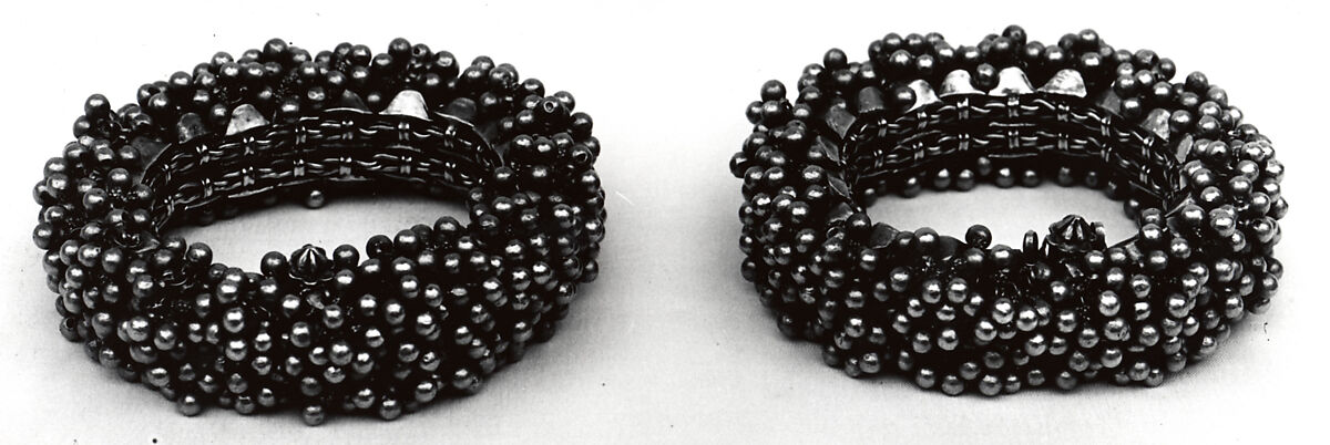 Anklet, One of a Pair, Gold