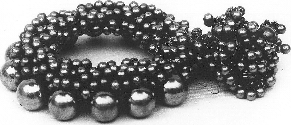 Anklet, One of a Pair, Gold